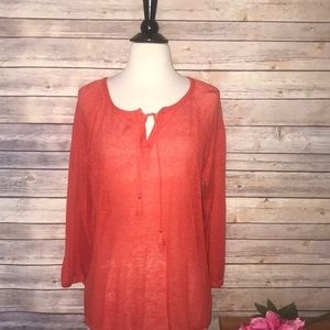 Skies are Blue Red Top size XL